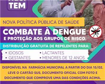 Nova Poltica de Sade em Paiva: Protegendo Grupos de Risco da Dengue.